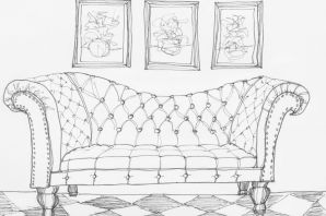 Мебель раскраска