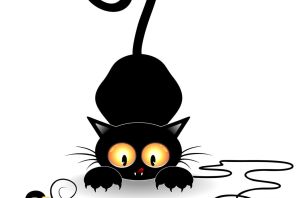 Кот и мышь рисунок