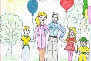 Рисунок наша семья