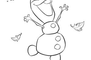 Олаф раскраска