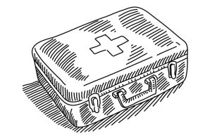 Аптечка раскраска