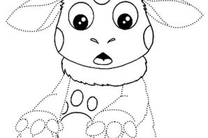 Лунтик трафарет