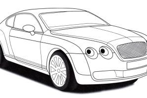 Раскраска бентли