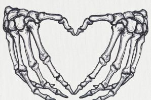 Скелет рисунок легкий