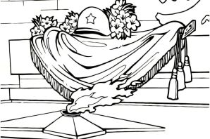 Памятник раскраска