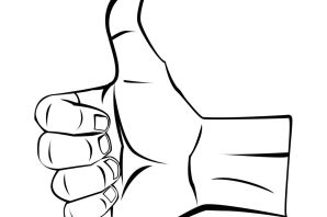 Рисунок палец вверх