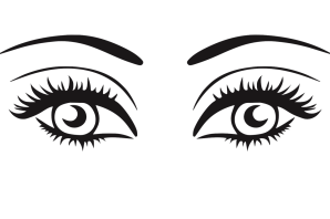 Глаза трафарет