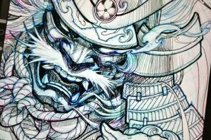 Самурай скетч