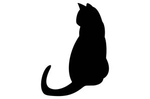 Кошки трафарет