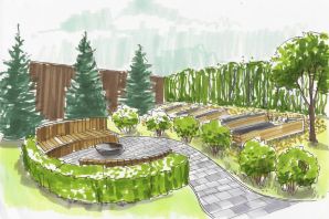 Макет парка рисунок