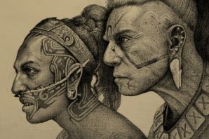 Рисунки майя