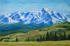 Горы живопись