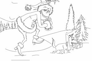 Гринч раскраска