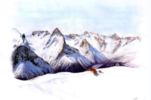 Эльбрус эскиз