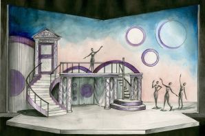 Эскиз сцены театра