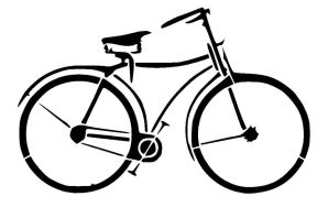 Трафарет велосипед