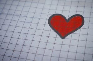 Сердечко в клеточку