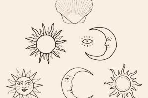 Солнце и луна эскиз