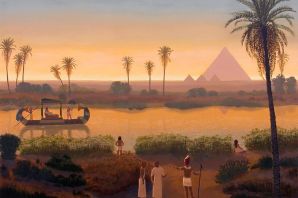 Река нил рисунок