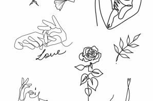 Контурные эскизы