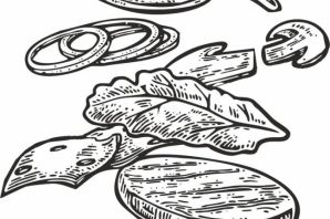 Котлета рисунок