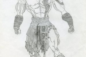 Кратос раскраска