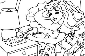 Барби дом раскраска