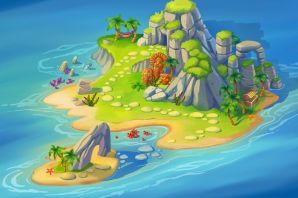 Рисунок остров