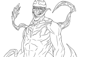 Веном раскраска