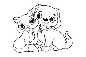 Раскраска собачка