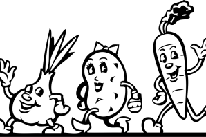 Овощи раскраска