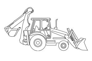 Раскраска погрузчик
