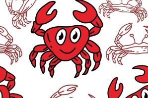 Краб рисунок