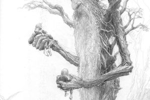 Леший рисунок легкий