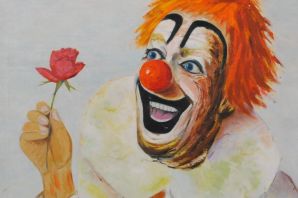 Клоун рисунок детский