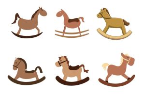 Конь рисунок детский