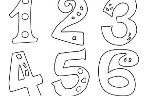 Цифры трафарет