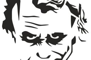 Джокер трафарет