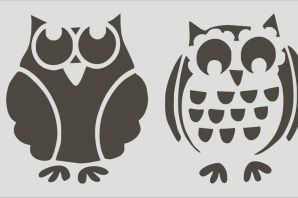 Трафарет совы