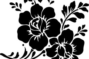 Трафарет растения