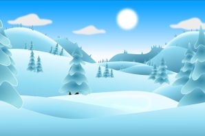 Сугробы рисунок