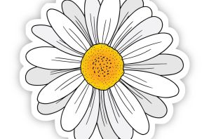 Цветок трафарет