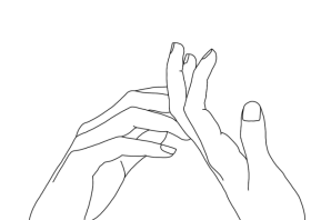 Эскиз руки вместе