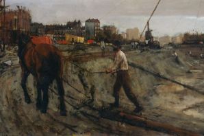 Стройка в живописи