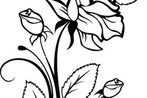 Трафареты цветы