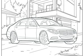 Вольво раскраска