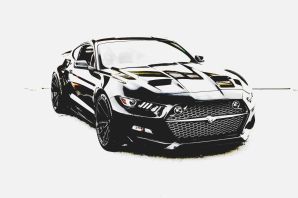 Мустанг раскраска