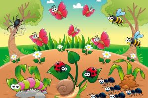 Рисунок полянка