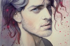 Лицо парня рисунок