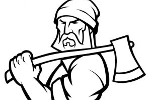 Дровосек рисунок